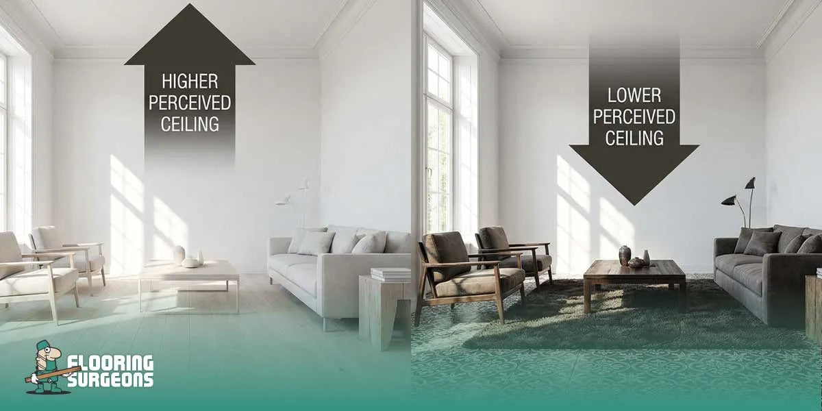 How Flooring Influences Perceived Ceiling Height in Interior Spaces