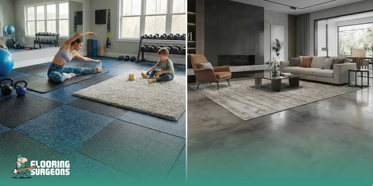 Pros and cons of rubber flooring