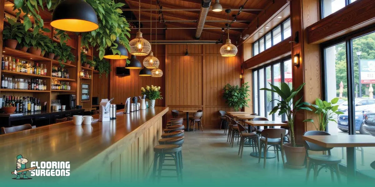 flooring in restaurant