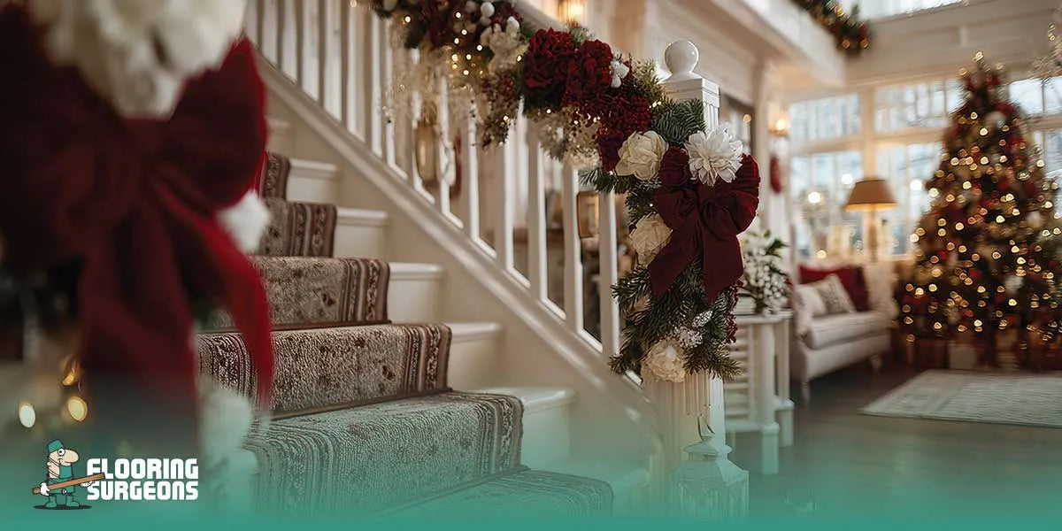 christmas decorating staircase ideas