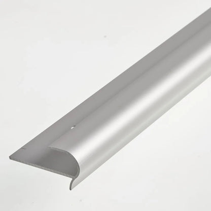 14mm Thick Aluminium Stair Nosing 2.7m – fitted on a staircase