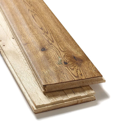 Golden Oak Hand Scraped 125mm Solid Plank – image 3