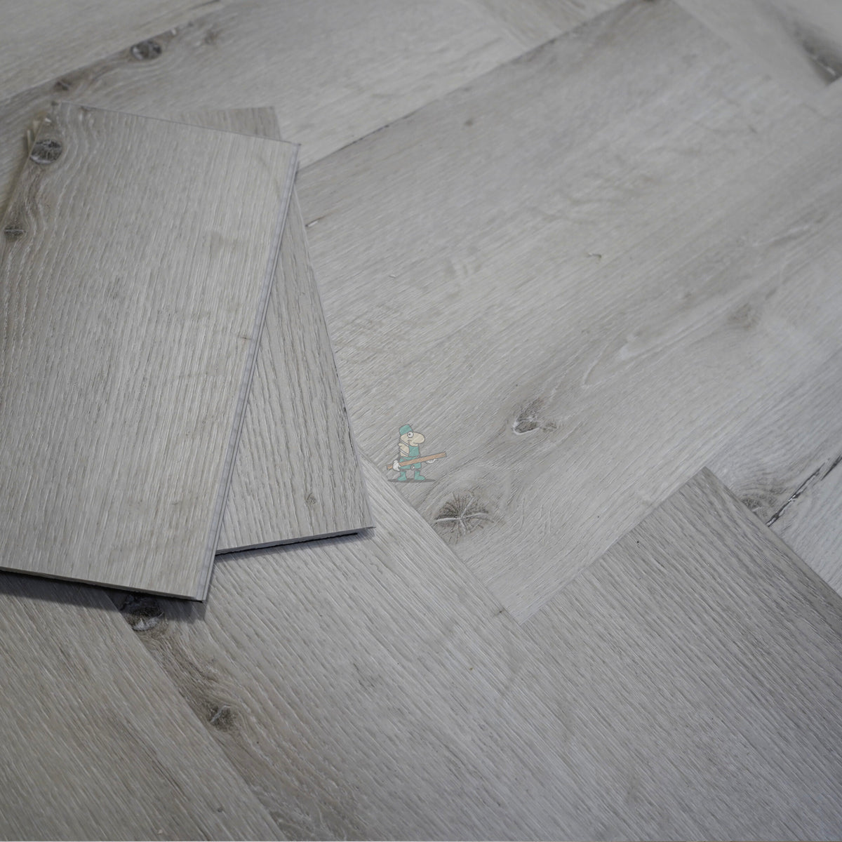 Boston Grey Oak Herringbone Click LVT – image 4