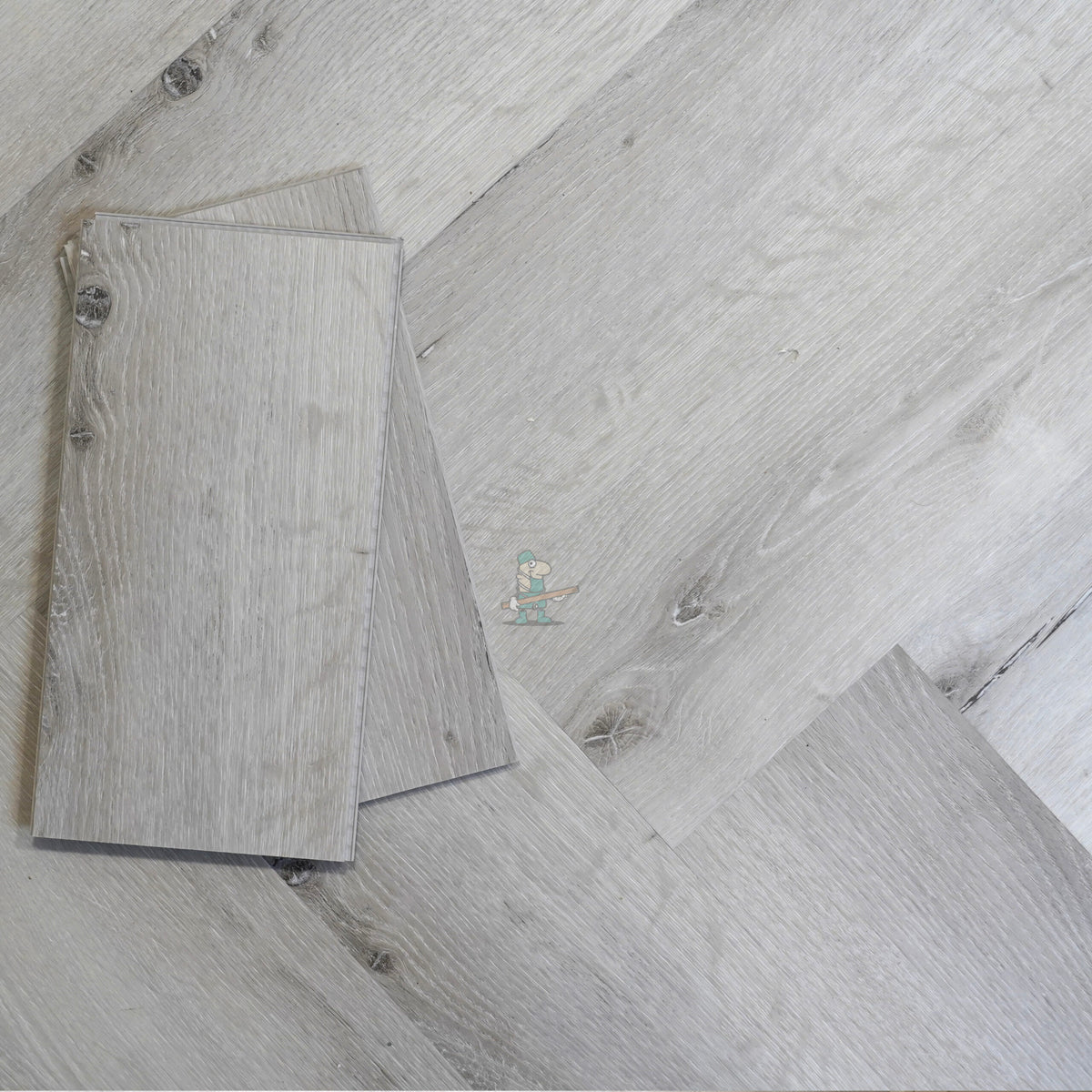 Boston Grey Oak Herringbone Click LVT – image 5