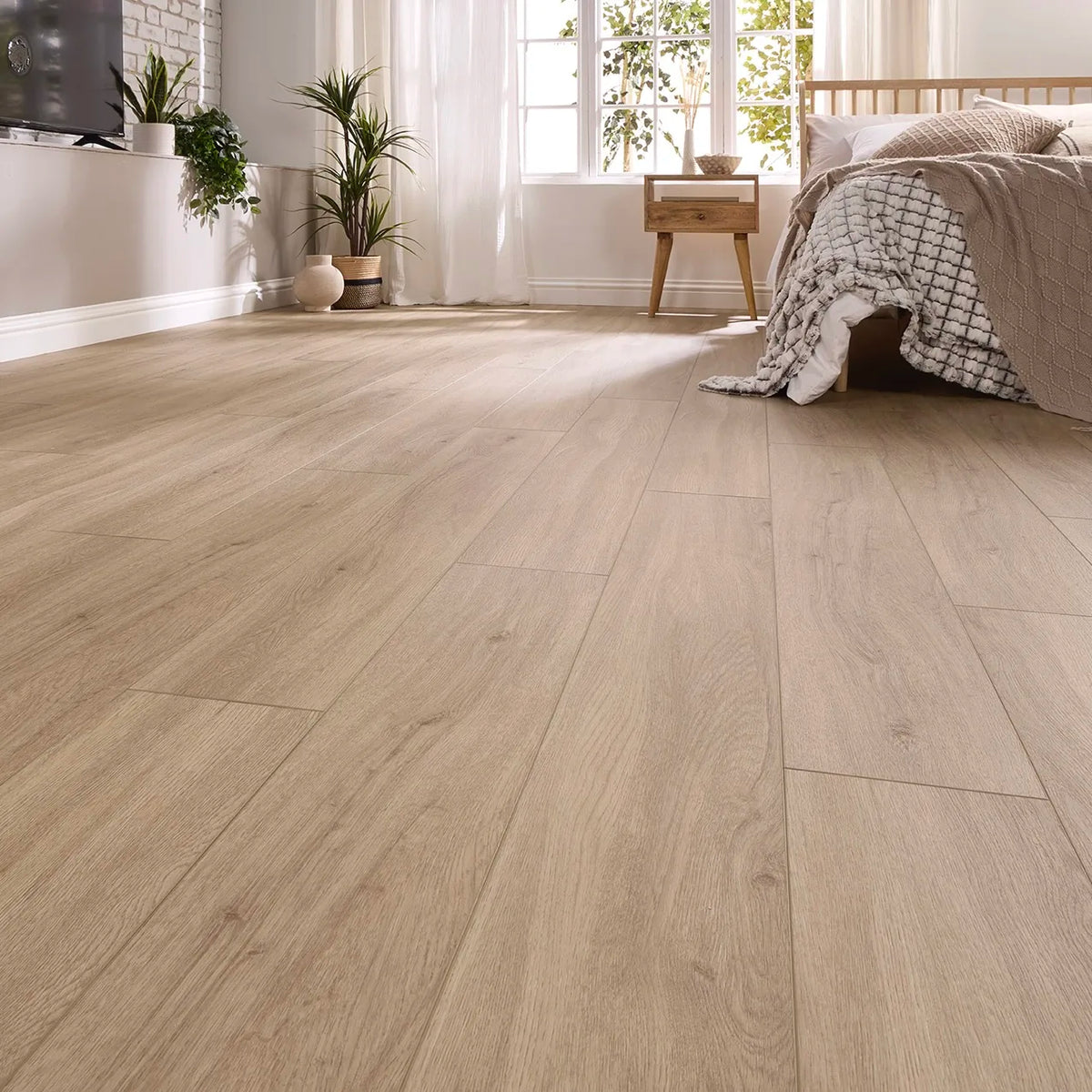 Alicante Oak Glue Down LVT – laid in a living room