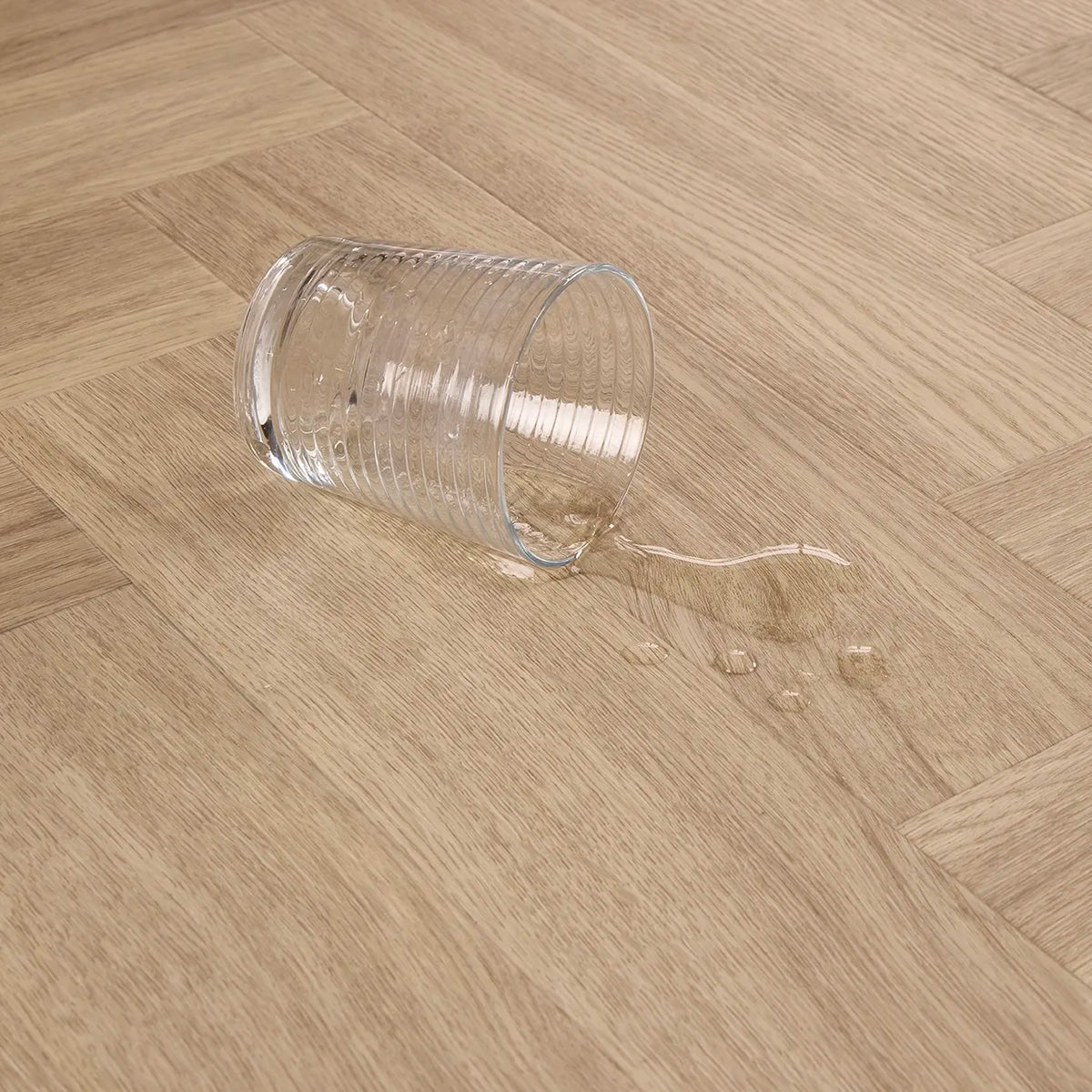 Alicante Oak Herringbone Glue Down LVT – image 2