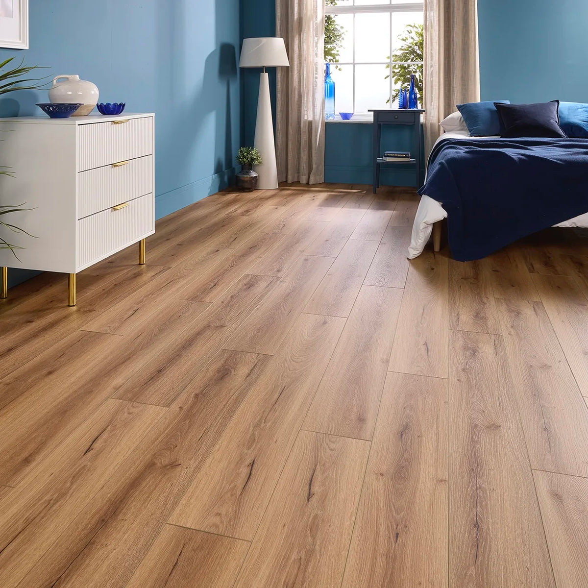 Madrid Oak Glue Down LVT – laid in a living room