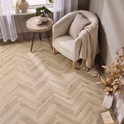 Toledo Oak Herringbone Glue Down LVT – image 3