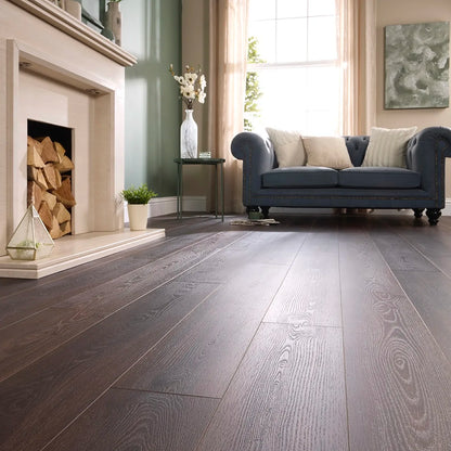 Zaragoza Oak Glue Down LVT – laid in a living room