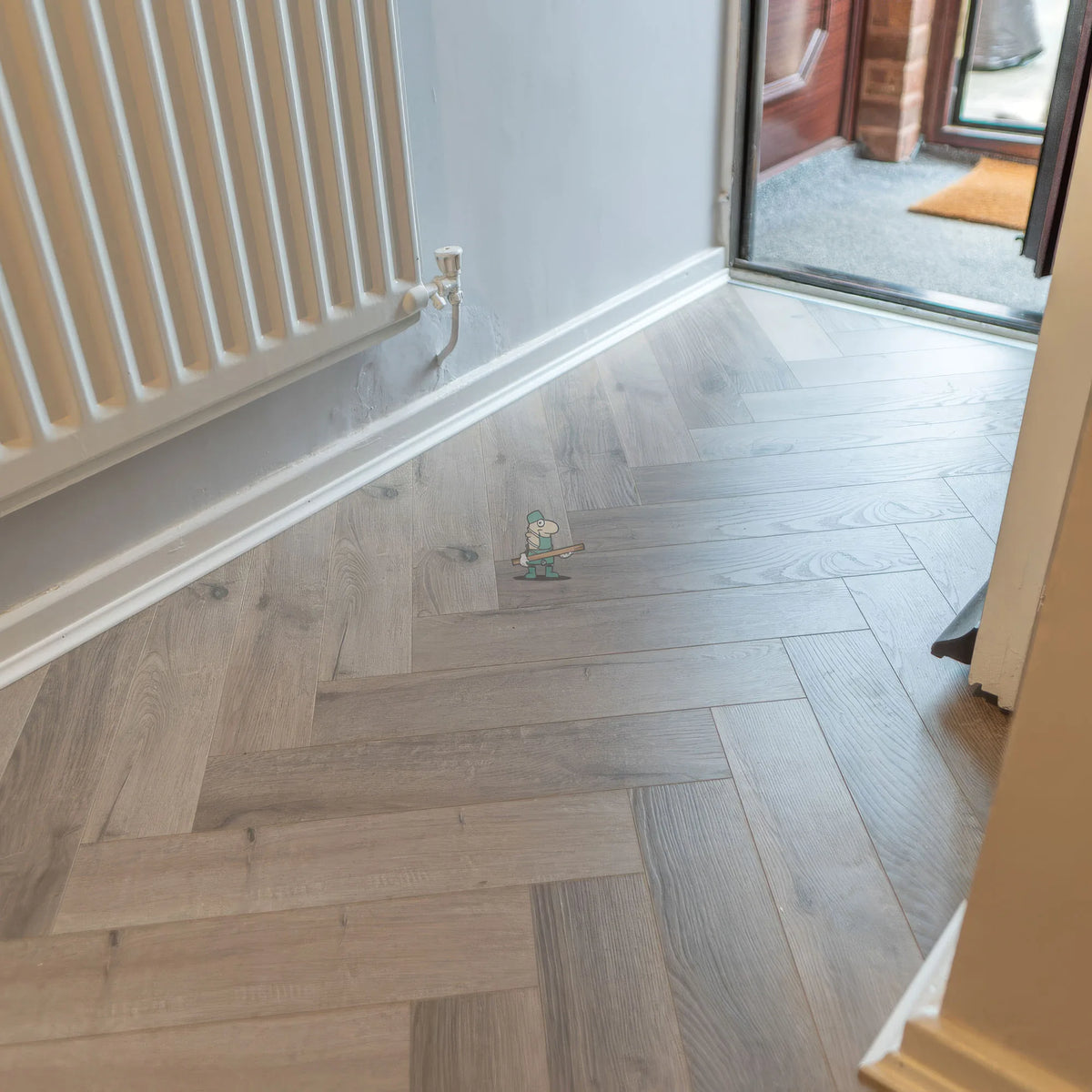 Castle Grey Oak Herringbone 12mm Laminate – image 8