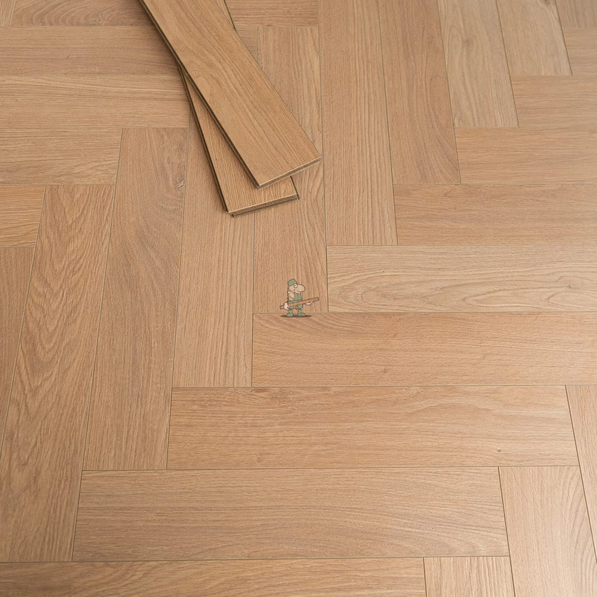 Sunset Oak Herringbone 12mm Laminate – image 2