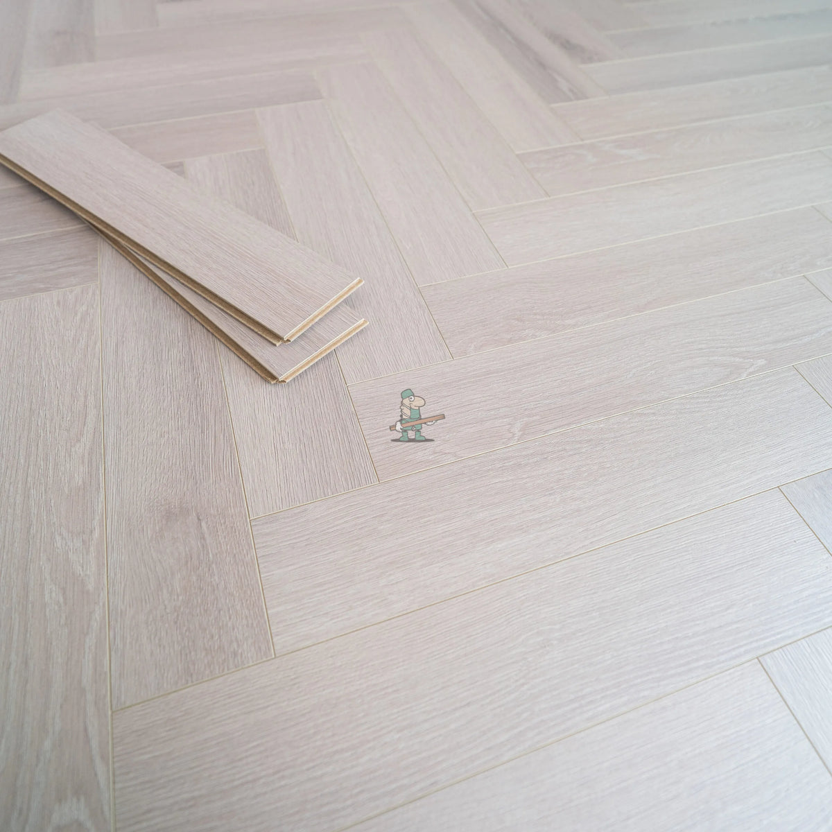 Pearl Oak Herringbone 12mm Laminate – image 2