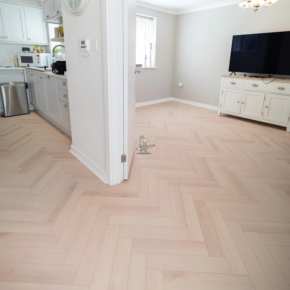 Linen Oak Herringbone 12mm Laminate – image 7