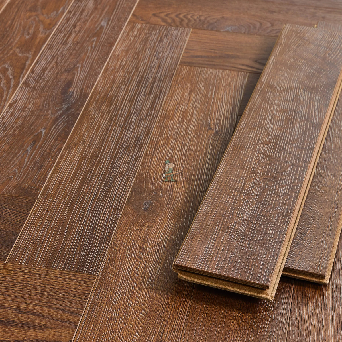 Espresso Oak Herringbone 12mm Laminate – image 3