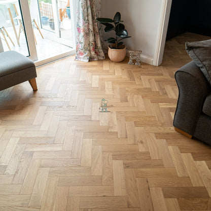 Meadow Oak 80mm Engineered Herringbone – image 10