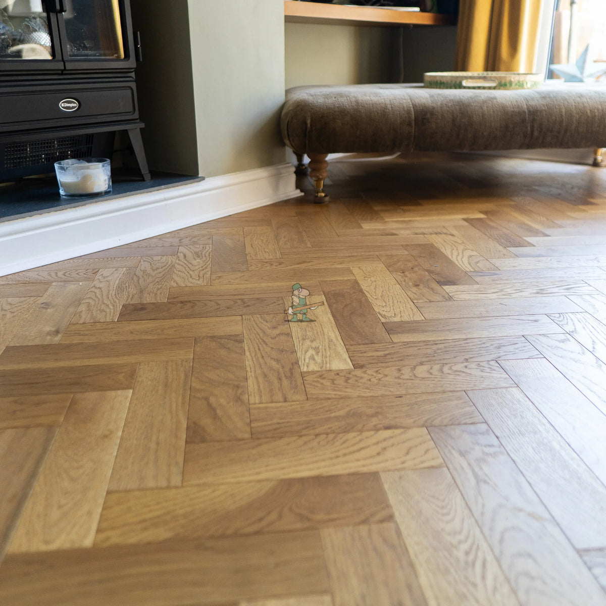 Burntwood Oak 80mm Engineered Herringbone – image 12
