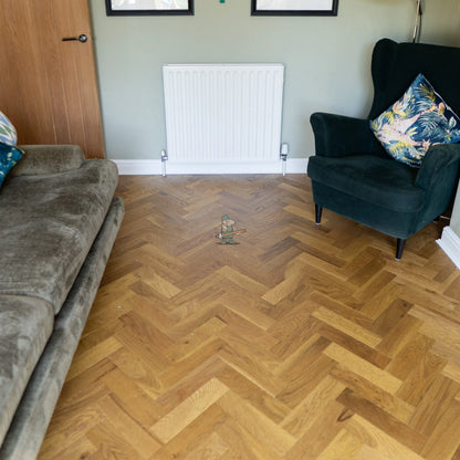 Burntwood Oak 80mm Engineered Herringbone – image 10