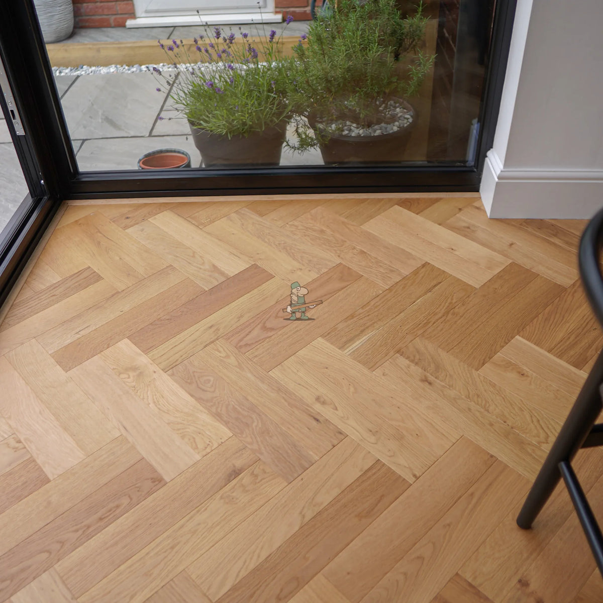 Natural Oiled Oak 90mm Engineered Herringbone – image 5