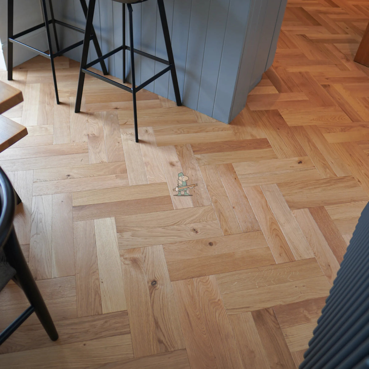 Natural Oiled Oak 90mm Engineered Herringbone – image 7