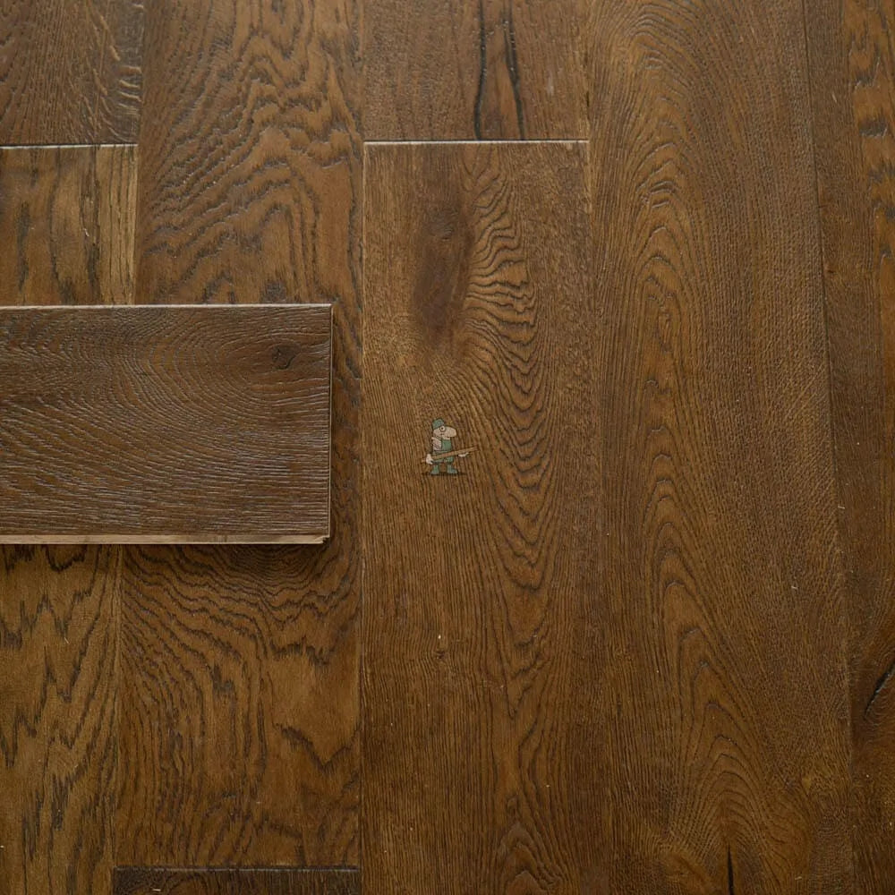 Antique Brown Oak Distressed 190mm Engineered Plank – image 4
