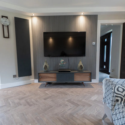 Sterling Silver Oak 80mm Engineered Herringbone – image 3