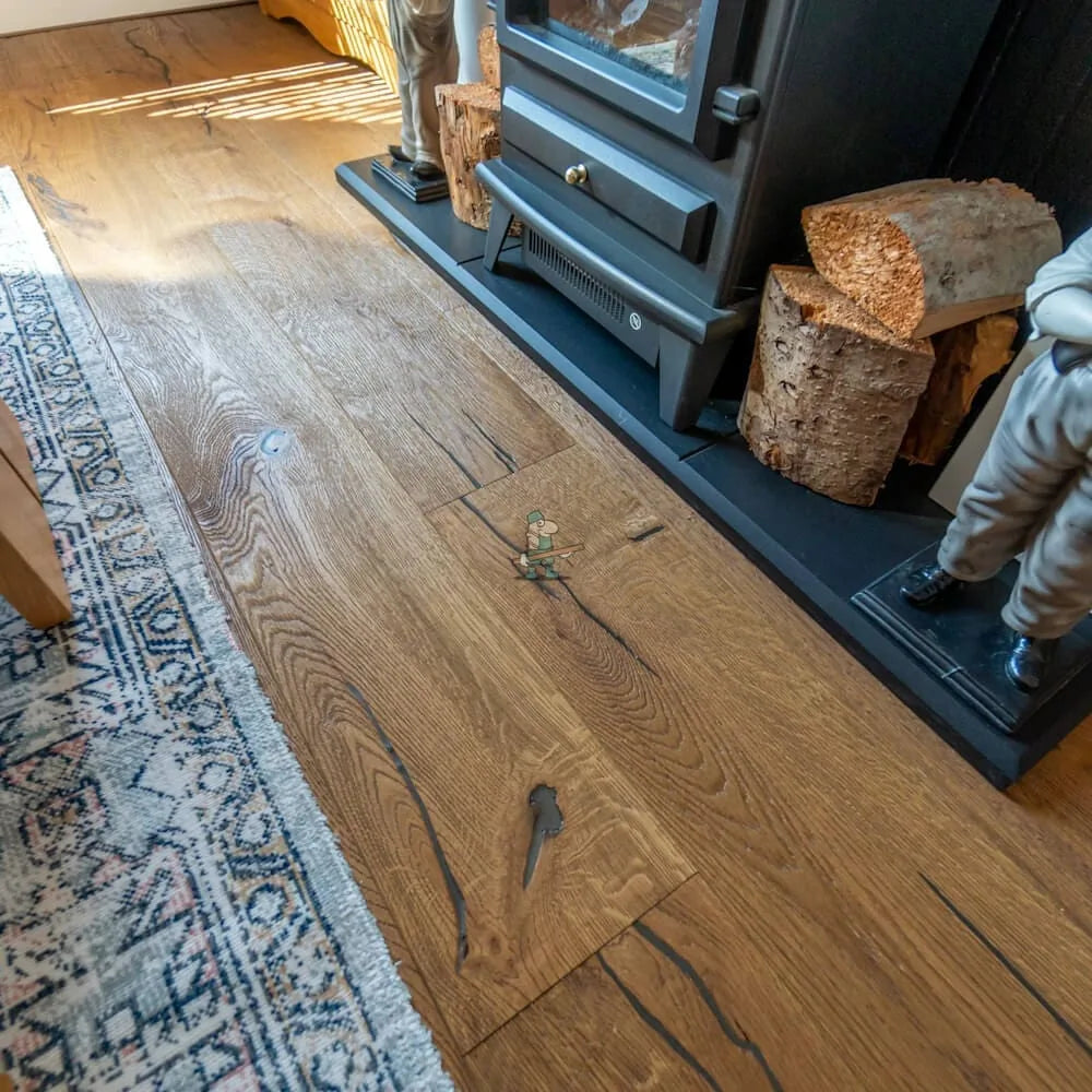 Medium Oak Distressed 190mm Engineered Plank – image 10