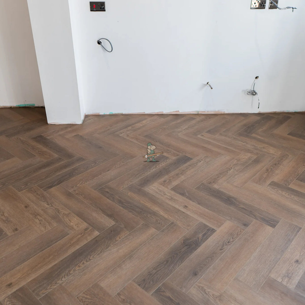 Caramel Oak Herringbone Click LVT – room setting (3)