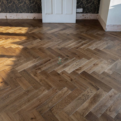 Deep Smoked Oak 90mm Engineered Herringbone – image 7