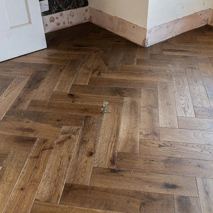 Deep Smoked Oak 90mm Engineered Herringbone – image 9