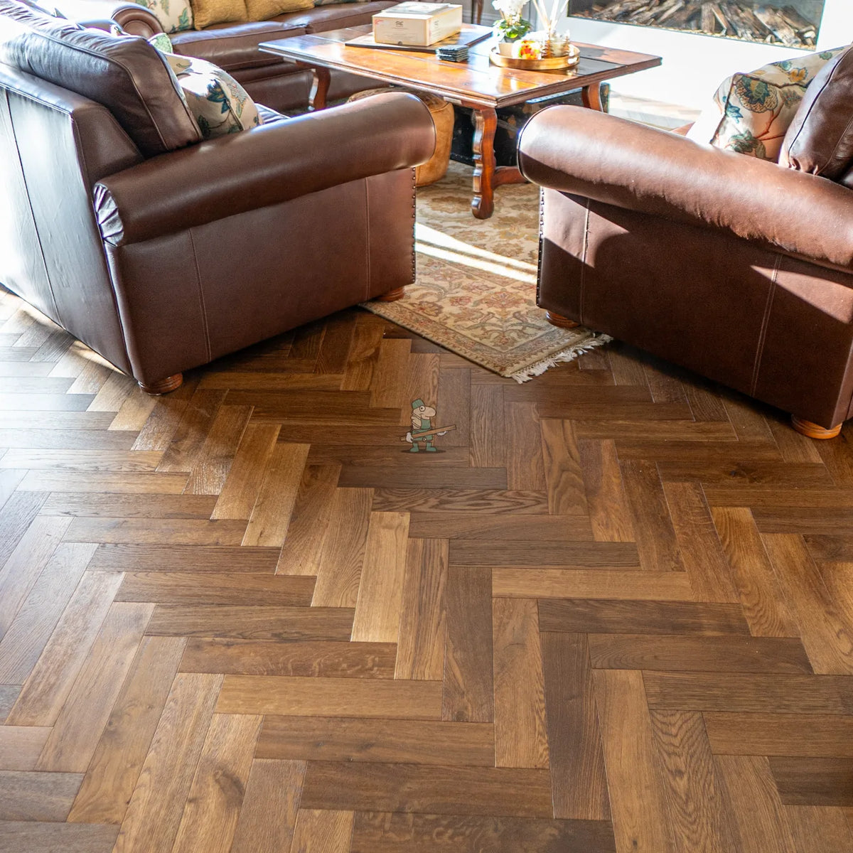 Double Smoked Oak 90mm Engineered Herringbone – image 10