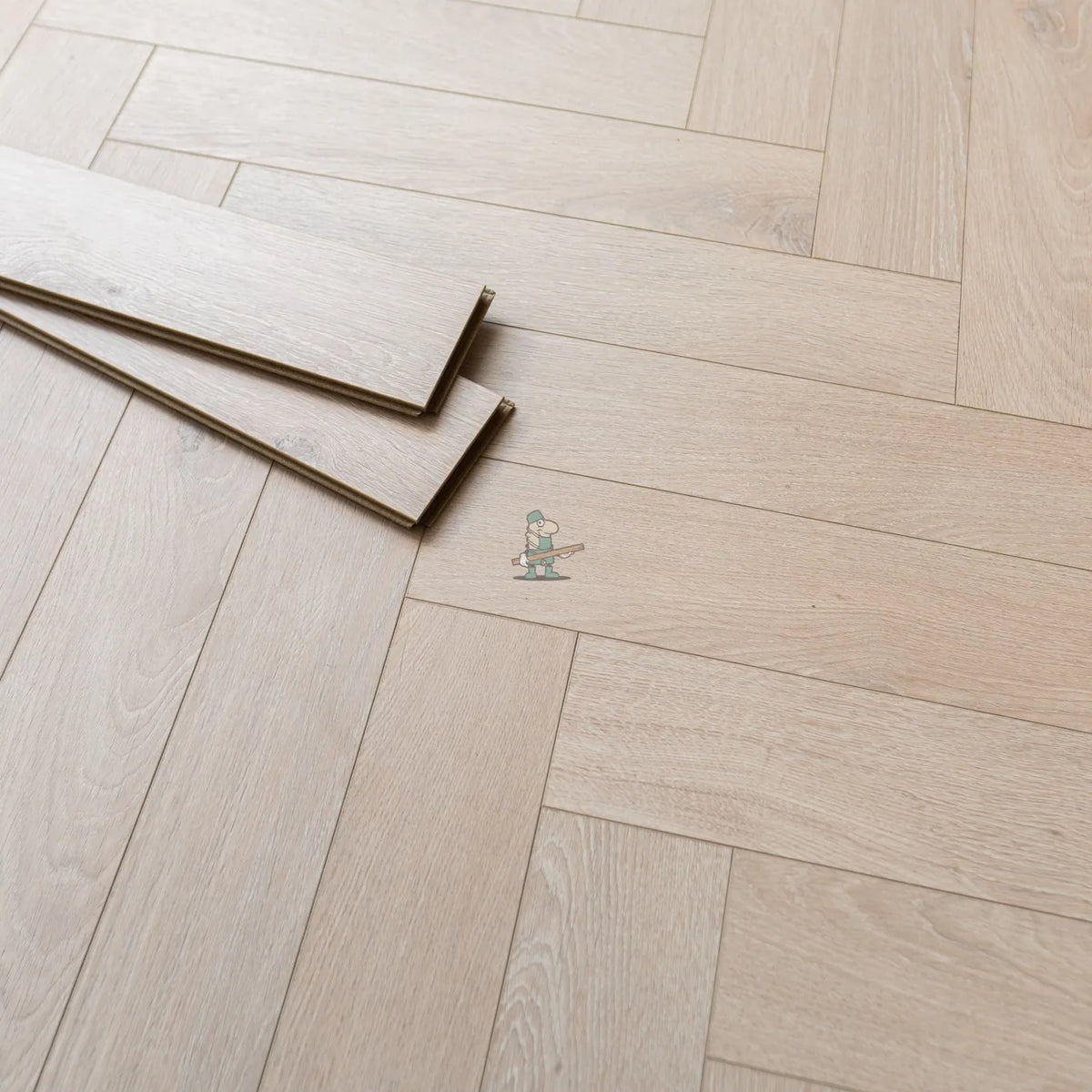 Sahara Oak Herringbone 12mm Laminate – image 2