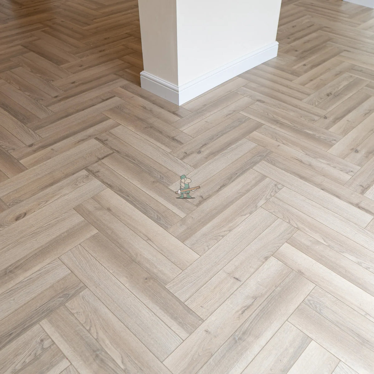 Grey Beige Oak Herringbone 12mm Laminate – image 5