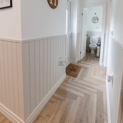 Grey Beige Oak Herringbone 12mm Laminate – image 6