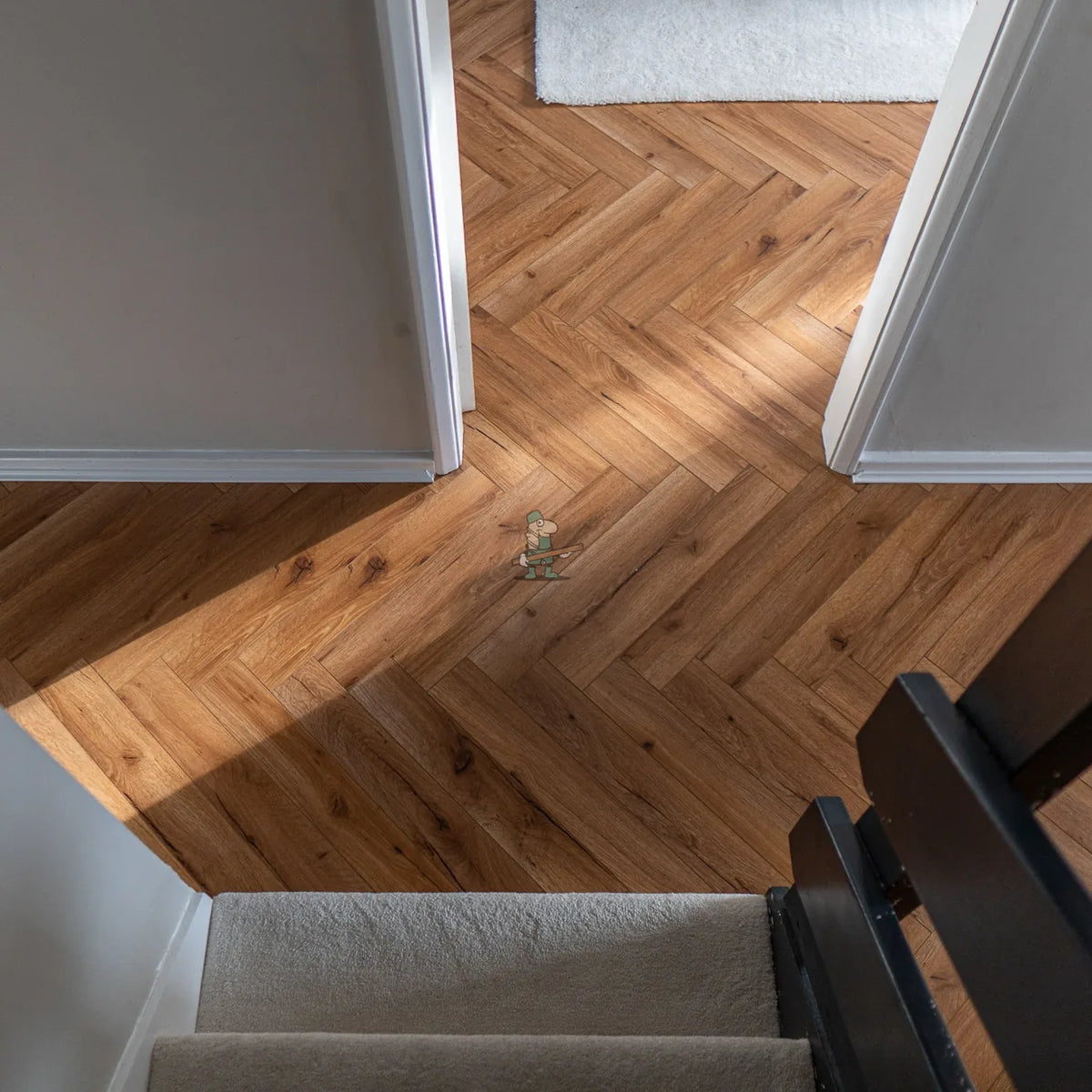 Smoked Oak Herringbone 12mm Laminate – image 6