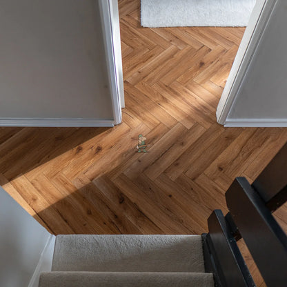 Smoked Oak Herringbone 12mm Laminate – image 6