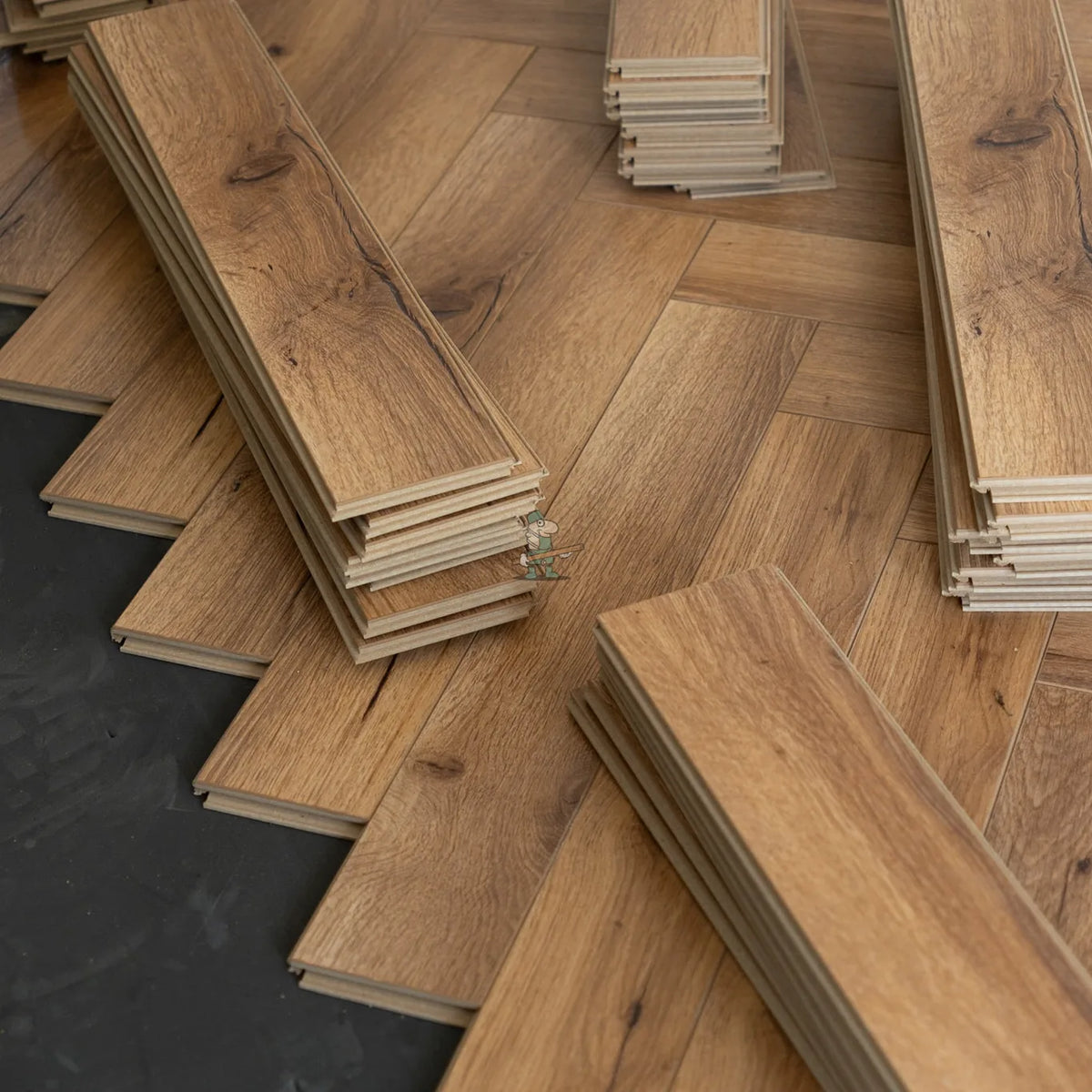 Smoked Oak Herringbone 12mm Laminate – image 7