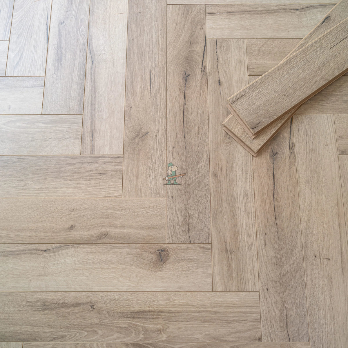 Haze Oak Herringbone 12mm Laminate – image 2