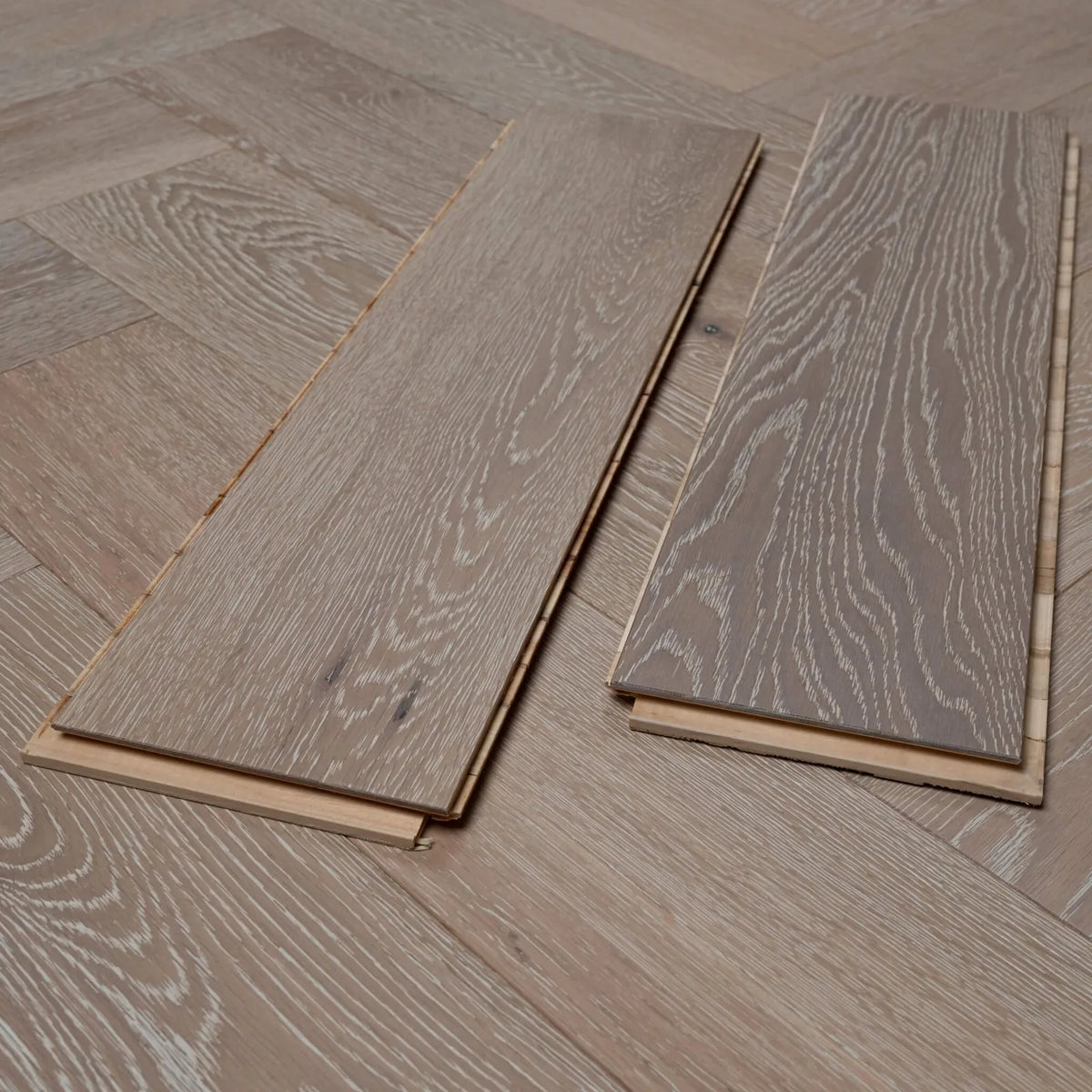 White Washed Oak 150mm Engineered Herringbone – image 7