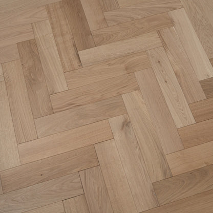 Unfinished Oak 90mm Engineered Herringbone, 18/4mm – image 3
