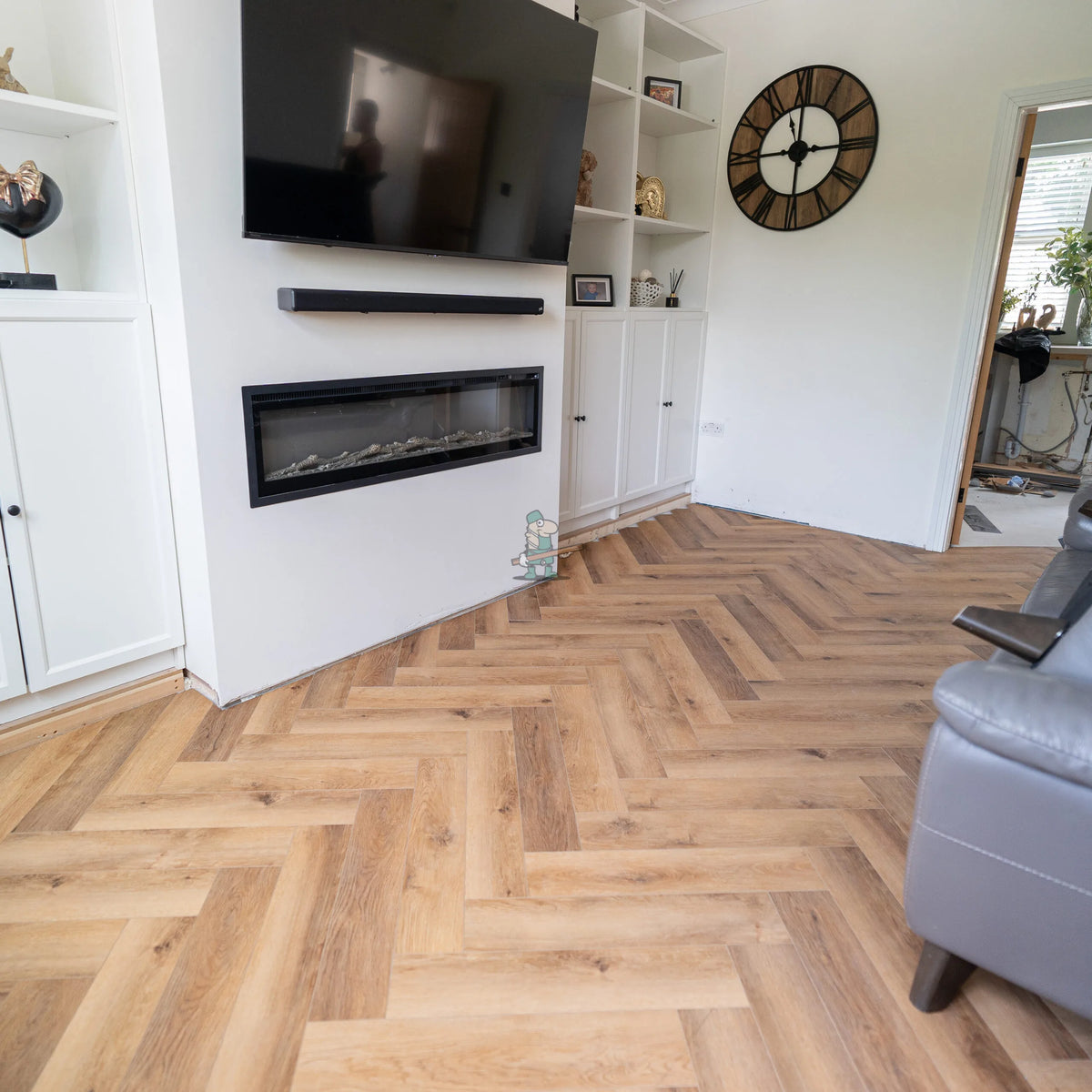Warm Oak Herringbone Click LVT – image 5