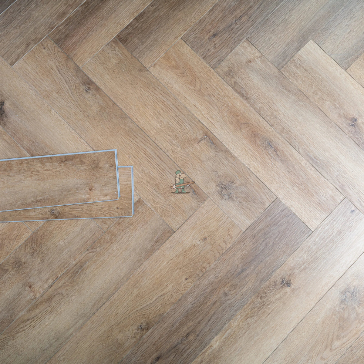 Warm Oak Herringbone Click LVT – image 2