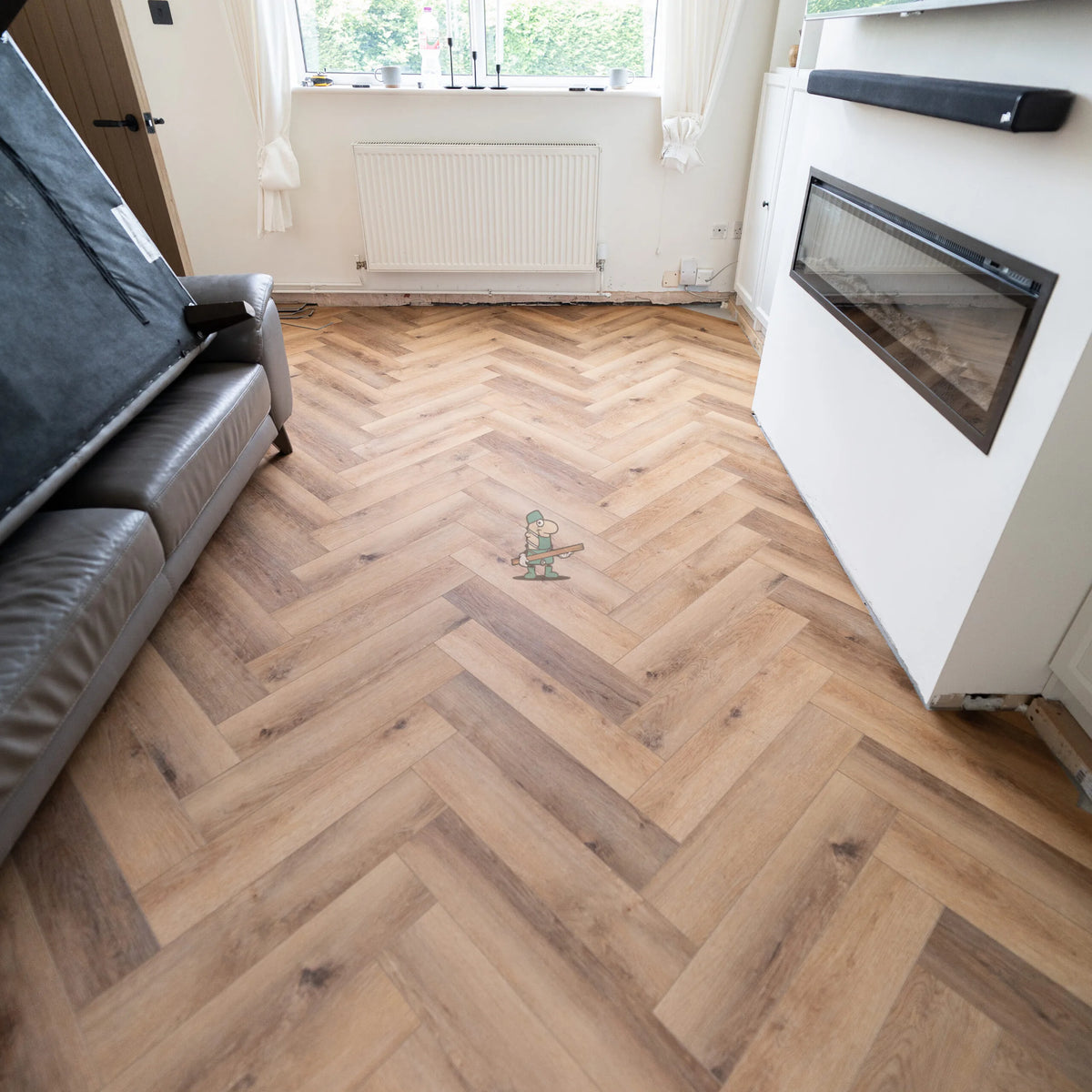 Warm Oak Herringbone Click LVT – room setting (2)