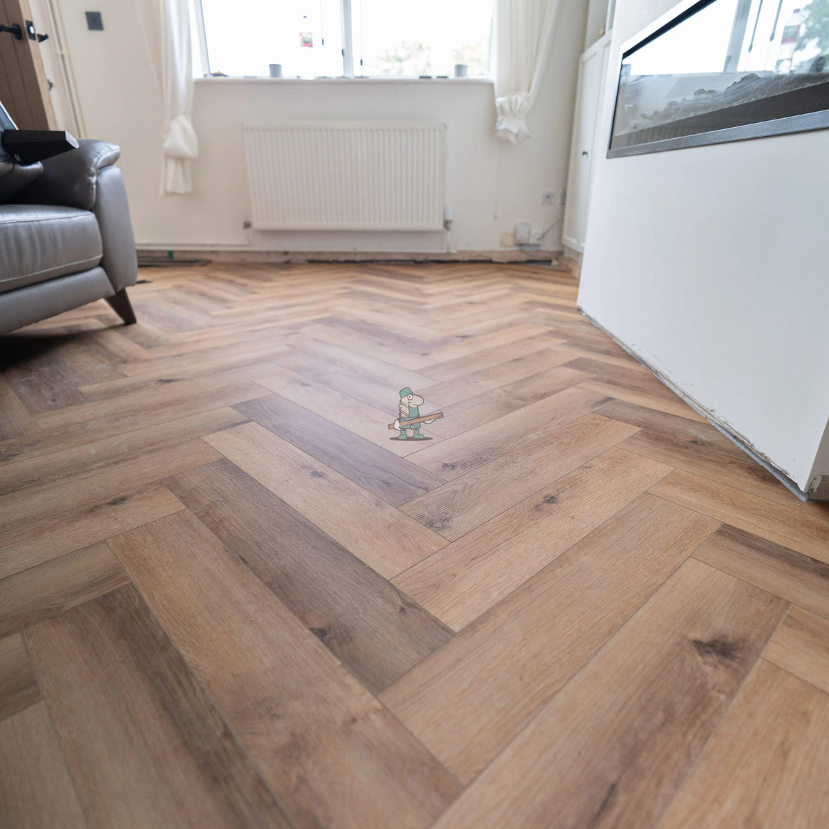 Warm Oak Herringbone Click LVT – image 9