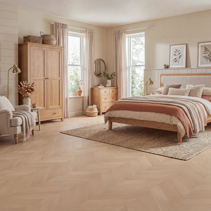 Spring Oak Chevron Glue Down LVT – image 1