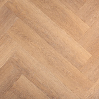 Golden Brown Oak Herringbone Glue Down LVT – image 2