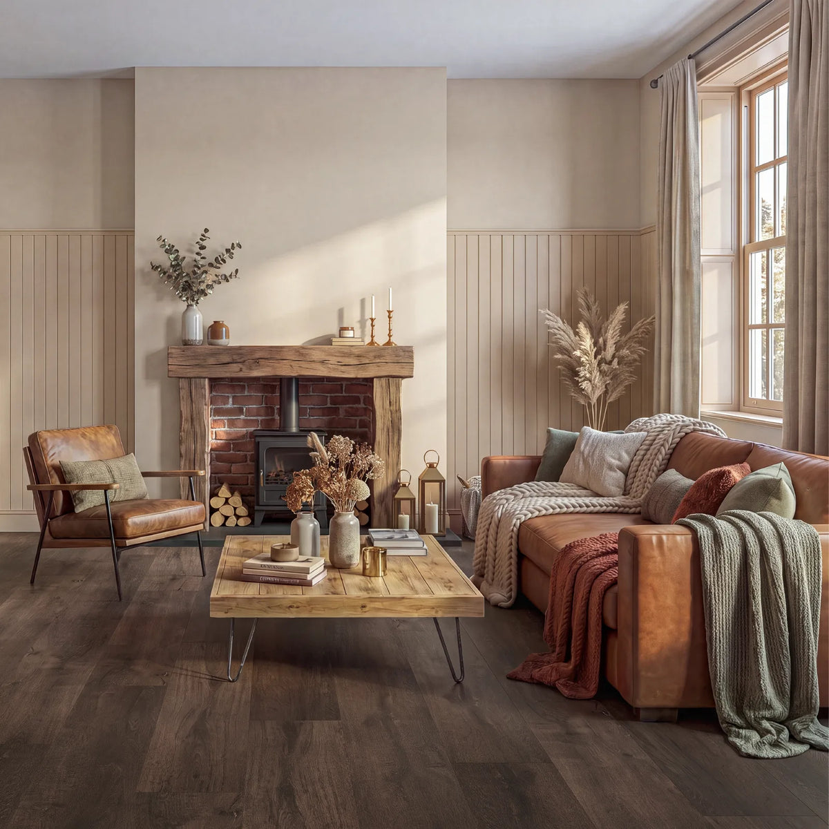 Westbury Glue Down LVT – laid in a living room