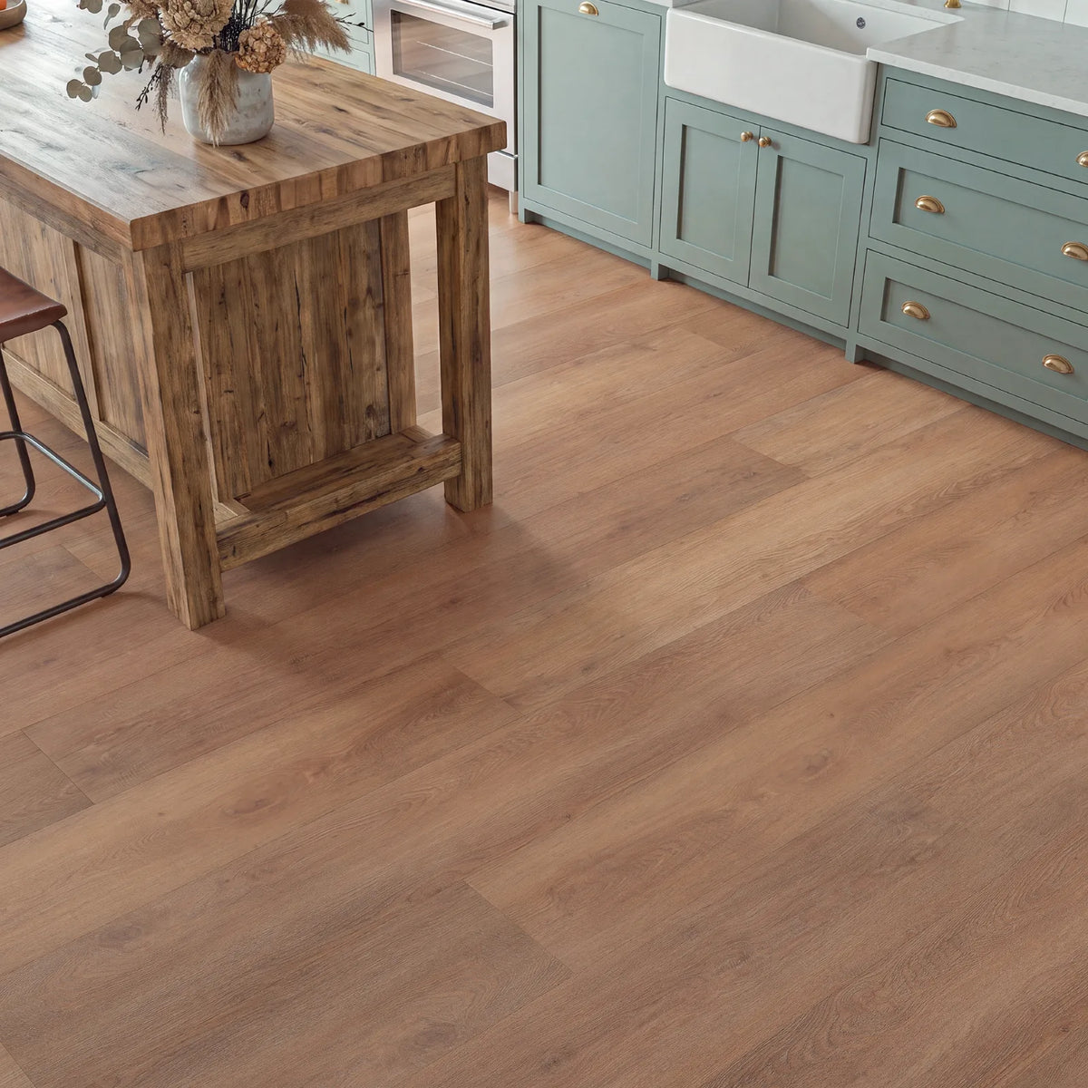 Golden Brown Oak Glue Down LVT – image 3