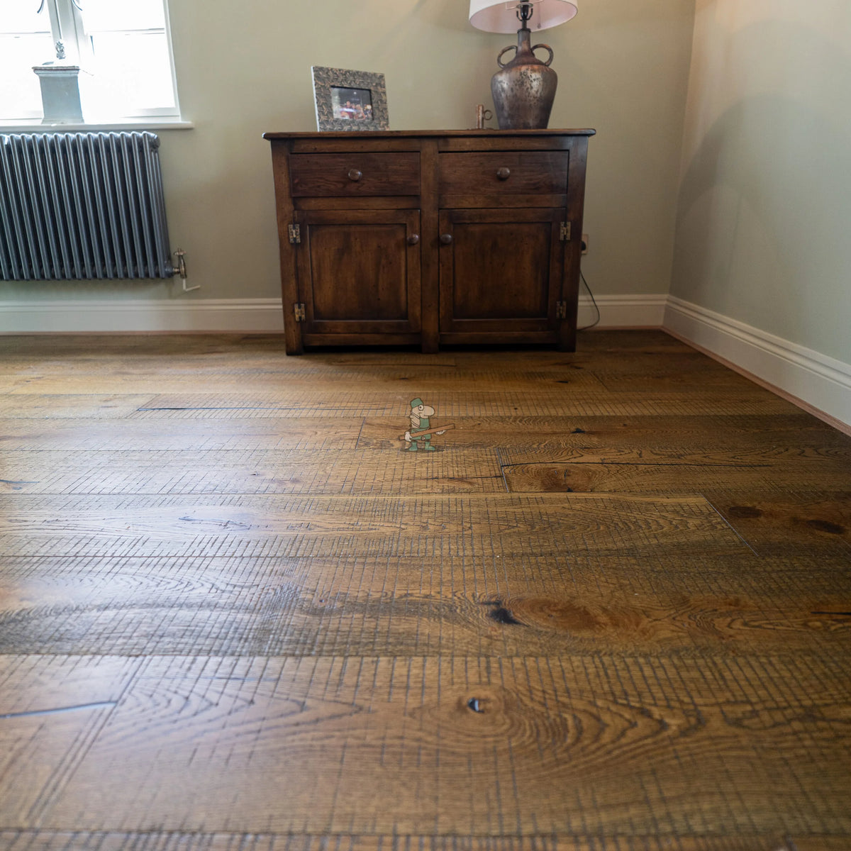 Golden Oak Distressed Hand Sawn 220mm Engineered Plank – image 8