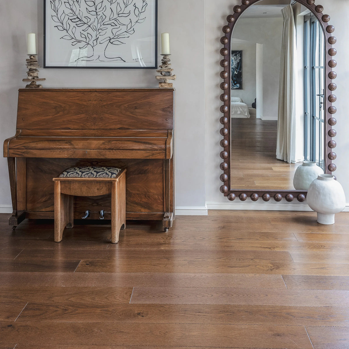 Smoky Brushed Lacquered Oak 125mm Engineered Plank – image 6