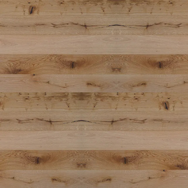 Rustic Natural Oak 220mm Engineered Plank – close-up of the surface